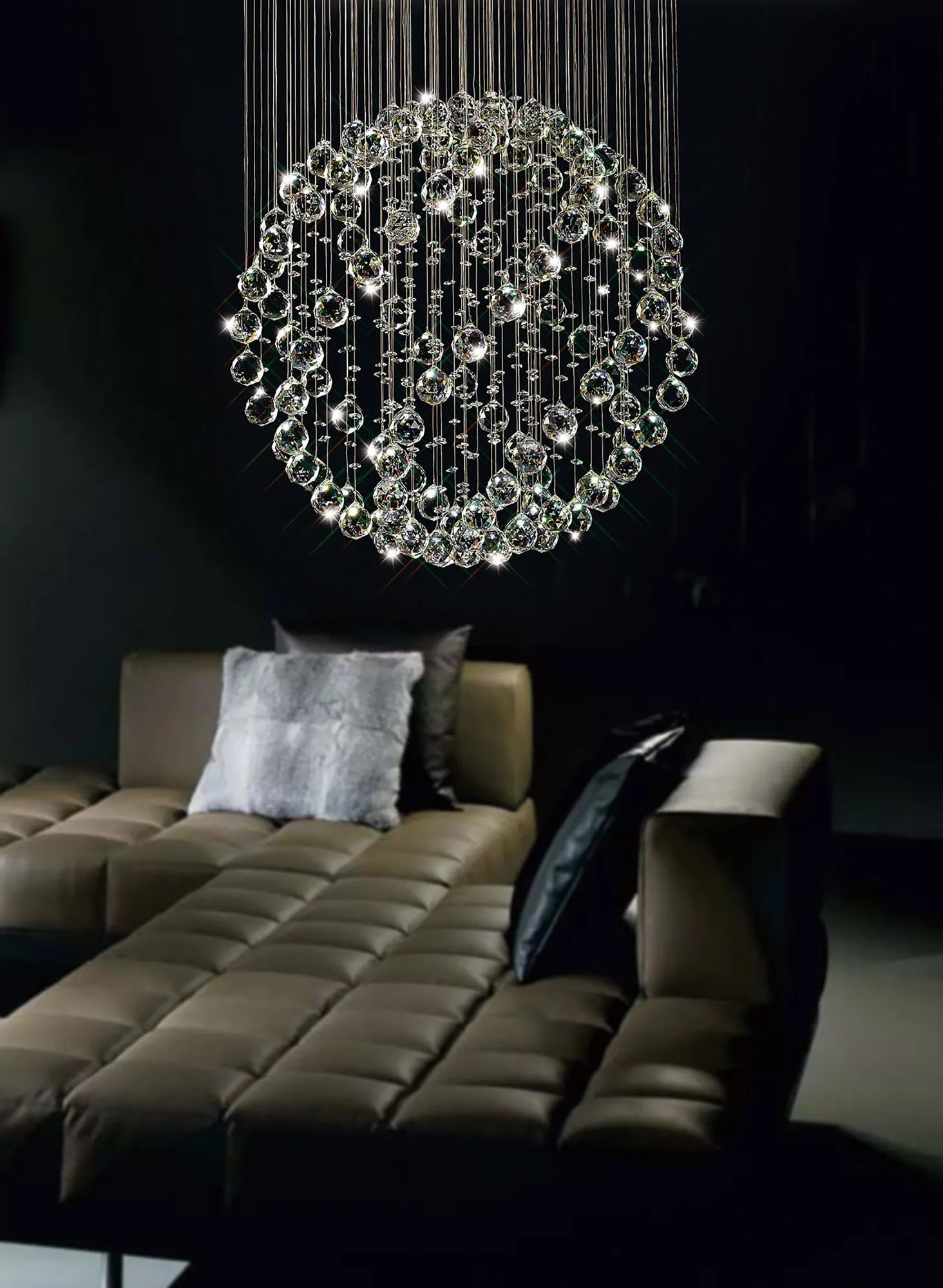 Colorado Crystal Ceiling Lights Diyas Flush Crystal Fittings